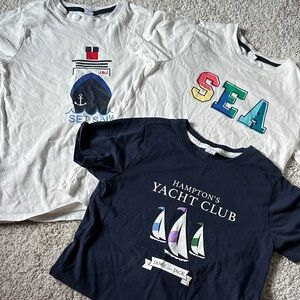 Janie and Jack Set Sail Kids T-Shirt - White